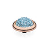 Qudo Calanda Rose Gold Topper - Aquamarine