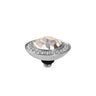 Qudo Tondo Deluxe 13mm Silver Topper - Light Gold Quartz