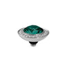 Qudo Tondo Deluxe 13mm Silver Topper - Emerald