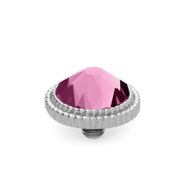 Qudo Fabero 10mm Silver Topper - Light Rose 