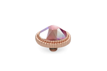 Qudo Fabero 10mm Rose Gold Topper - Light Rose AB