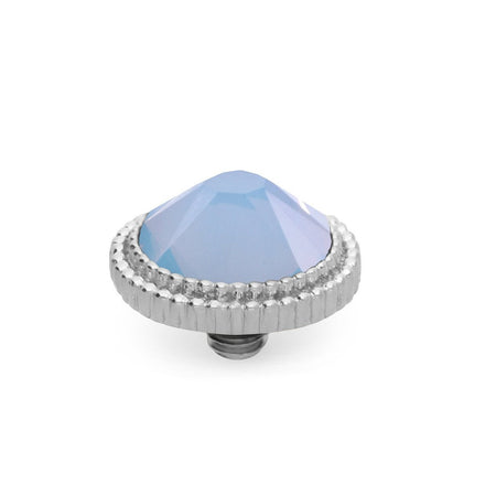 Qudo Fabero 10mm Silver Topper - Air Blue Opal