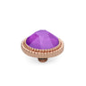 Qudo Fabero 10mm Rose Gold Topper - Electric Violet