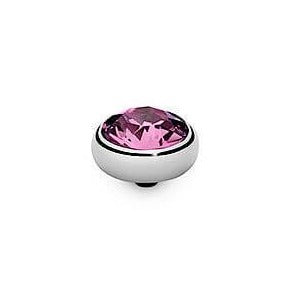 Qudo Sesto 10mm Silver Topper - Rose