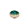 Qudo Sesto 10mm Gold Topper - Emerald