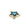 Qudo Stellar 13mm Gold Topper - Bermuda Blue