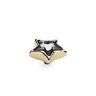 Qudo Stellar 13mm Gold Topper - Clear Crystal