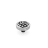 Qudo Cetta Mini 8mm Silve Topper - Jet Hematite