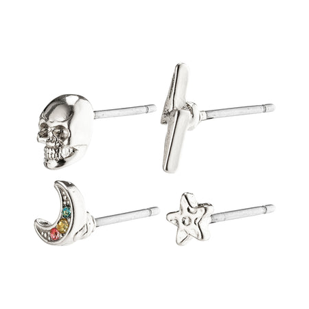 Pilgrim Perla Earring Set- Silver