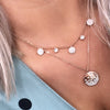 Absolute Sparkler Double Necklace - Rose Gold N2138RS