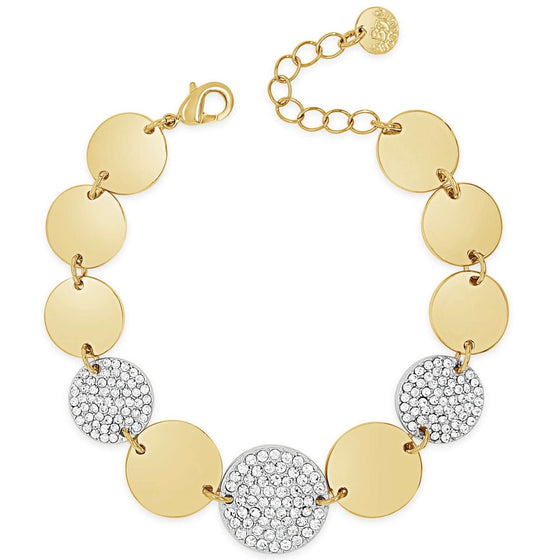 Absolute Gold Glam Disc Bracelet