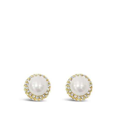 Absolute Gold Pearl Clip On Earrings