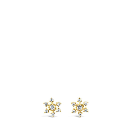 Absolute Gold Tiny Flower Stud Earrings