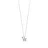Absolute Kids Silver Crystal Butterfly with charm Necklace - Clear