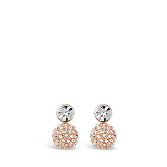 Absolute Rose Gold Drop Clip On Earrings