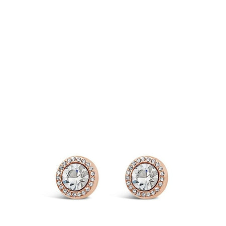 Absolute Rose Gold Halo Clip On Earrings