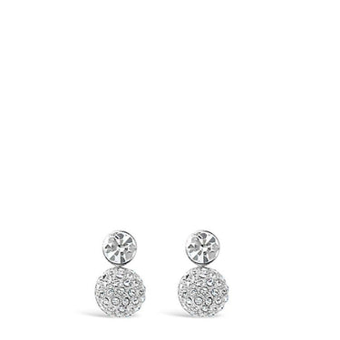 Absolute Silver Drop Clip On Earrings
