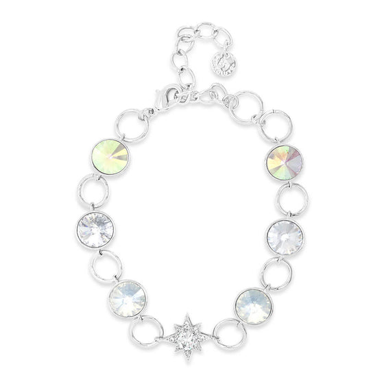 Absolute Silver & White Opal Star Bracelet