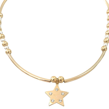 Absolute Star Bead Necklace - Two Tone N2145GL