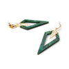 TooLally Arrowheads Earrings - Emerald Pearl