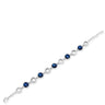 Absolute Silver & Blue Disc Bracelet