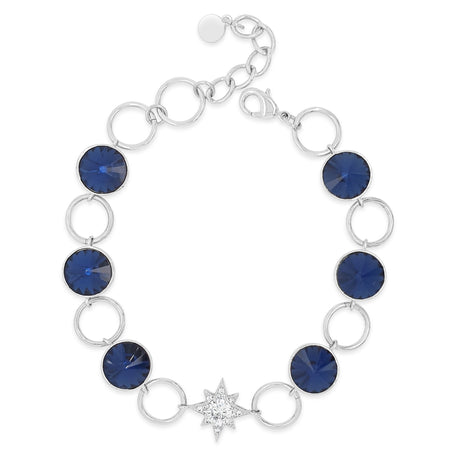 Absolute Silver & Blue Star Bracelet
