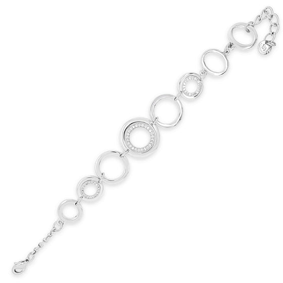 Absolute Silver Circle Bracelet B2067SL