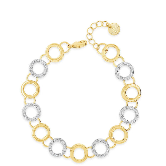 Absolute Gold & Silver Circle Bracelet