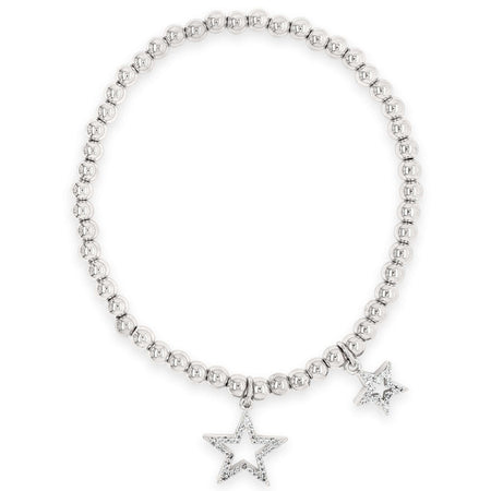 Absolute Silver Double Star Bracelet