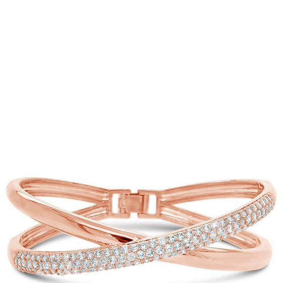 Absolute Rose Gold Crossover Bangle BA221RS