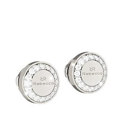 Rebecca Boulevard Small Silver Stud Earrings