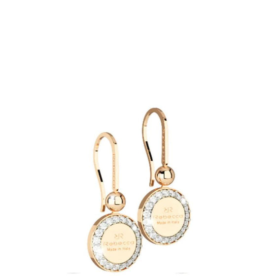Rebecca Boulevard Small Gold Drop Earrings