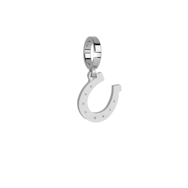 Rebecca My World Silver Lucky Horseshoe Charm