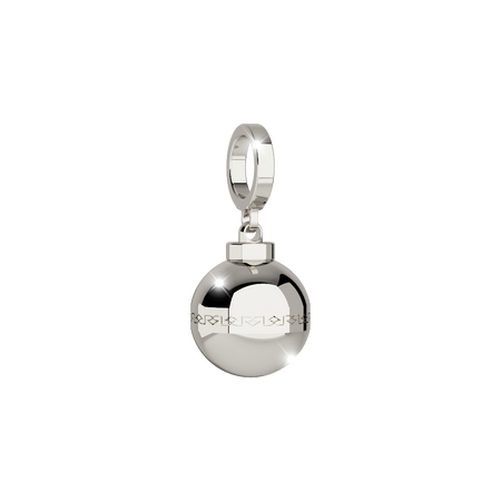 Rebecca My World Silver Large Smooth Ball Charm