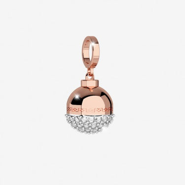 Rebecca My World Rose Gold Crystal Ball Charm