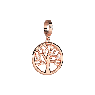 Rebecca My World Rose Gold Tree Of Life Charm