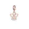Rebecca My World Rose Gold Angel Charm