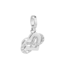 Rebecca My World Silver Infinity Heart Charm