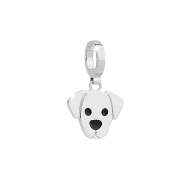 Rebecca My World Silver Dog charm