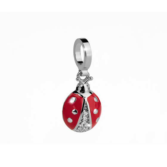 Rebecca My World Silver Ladybird Charm