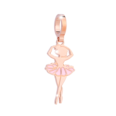 Rebecca My World Rose Gold Ballerina Charm