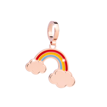 Rebecca My World Rose Gold Rainbow Charm