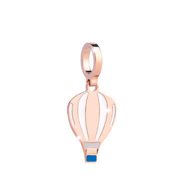 Rebecca My World Rose Gold Hot Air Balloon Charm