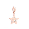 Rebecca My World Rose Gold Pearl Star Charm