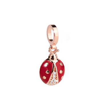 Rebecca My World Rose Gold Ladybird charm