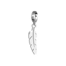 Rebecca My World Silver Feather Charm