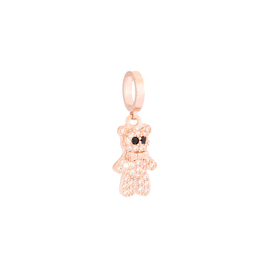 Rebecca Rose Gold Teddy Bear Charm