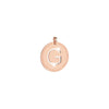 Rebecca My World Rose Gold Large Initial Charm