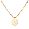 Rebecca My World Gold Large Initial & Twisted Rope Chain Necklace