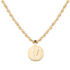 Rebecca My World Gold Large Initial & Twisted Rope Chain Necklace